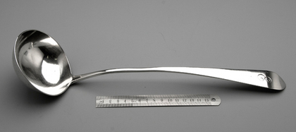 Scottish Provincial Silver Soup Ladle - John Heron, Greenock